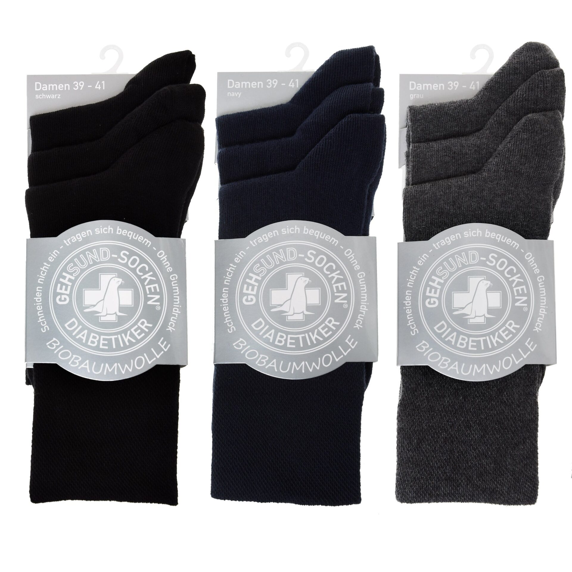 Bio-Baumwollsocken Damen Diabetiker geeignet