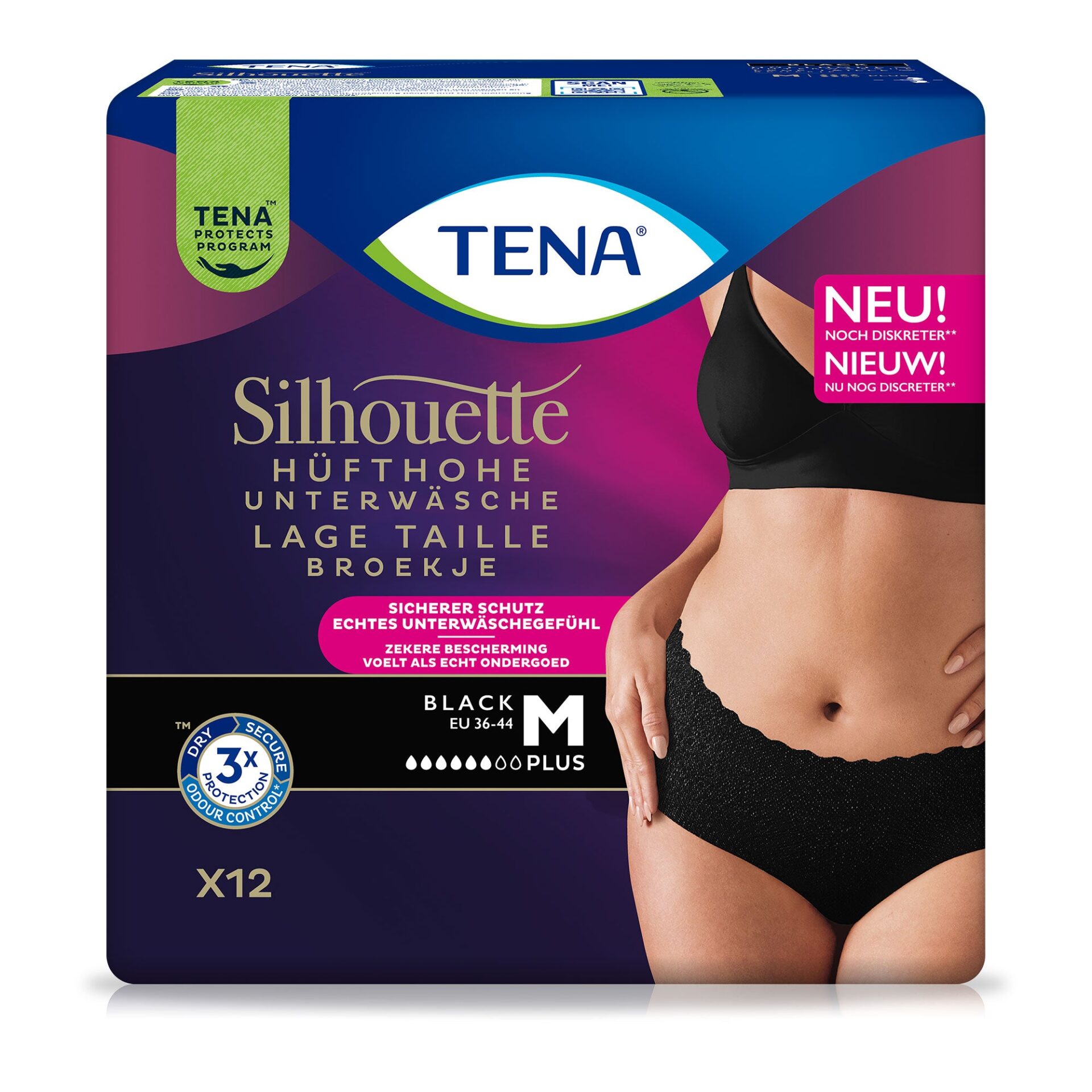 Tena Silhouette Plus Black