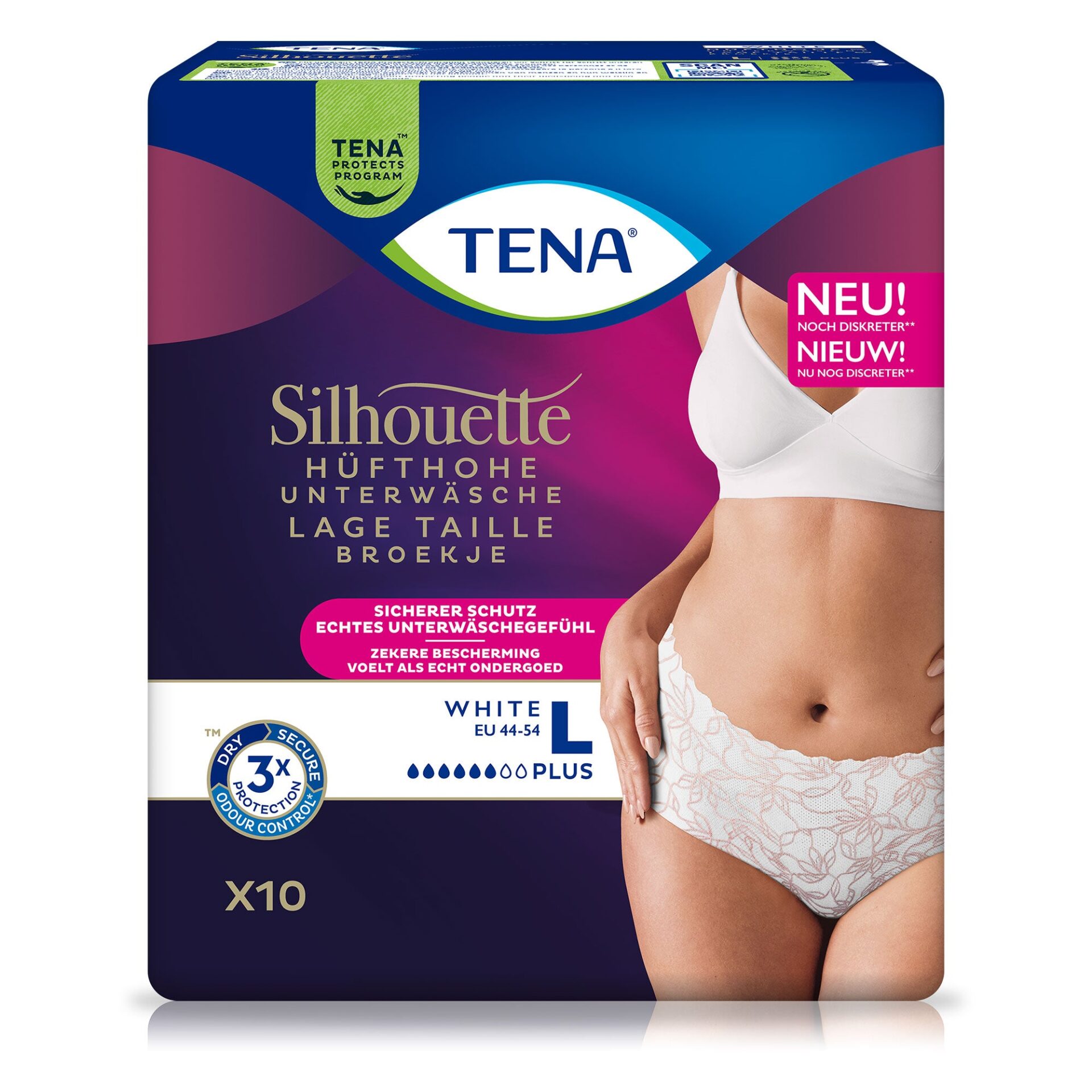 Tena Silhouette Plus White