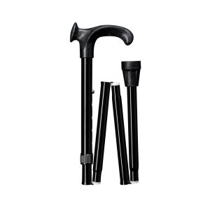 uni relax faltstock rechts schwarz anat. geformter relax griff, verstellb. 85-95cm